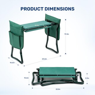 Foto 2 | Reclinatorio Y Asiento De Jardín Healsmart Healsmart Plegable Verde - Venta Internacional.