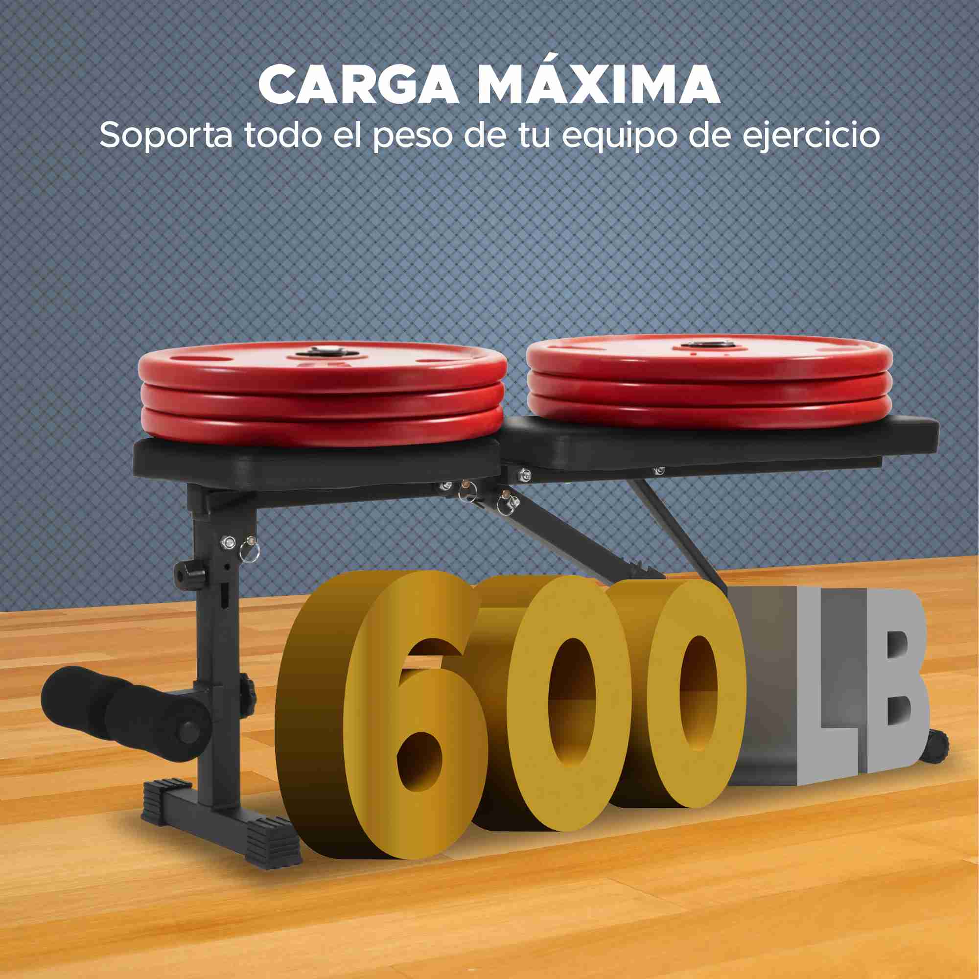 Foto 9 pulgar | Banco Para Abdominales Ajustable X-rush Multiangulo