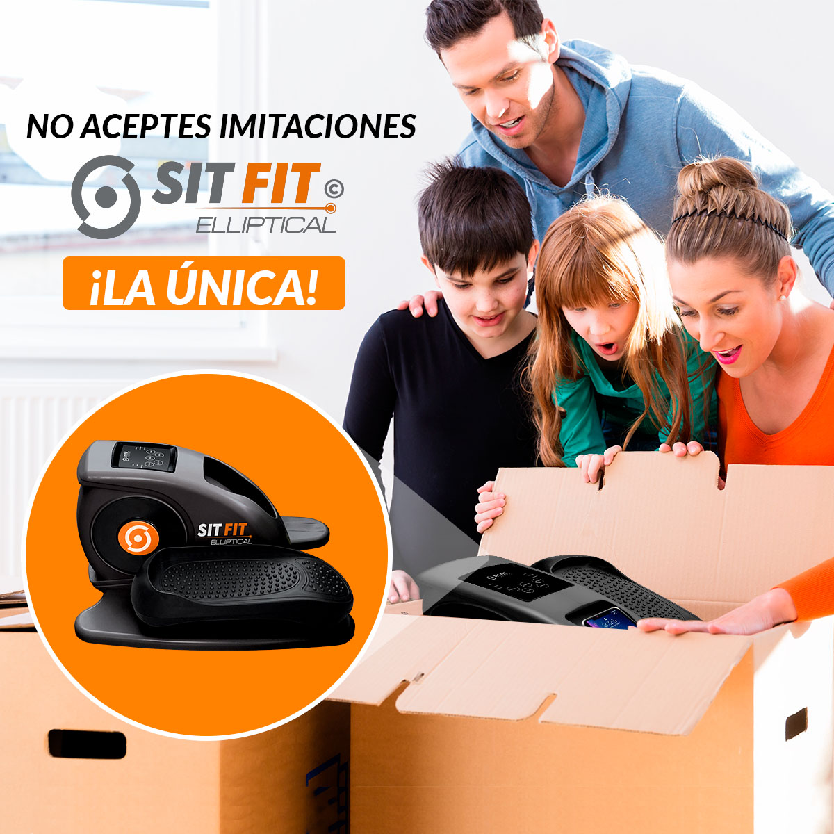 Foto 5 pulgar | Elíptica Escaladora Eléctrica Sit Fit compacta y silenciosa con control remoto