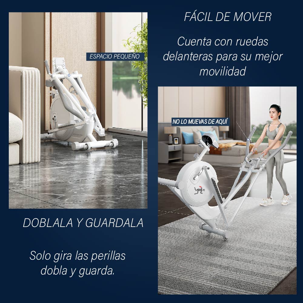 Foto 4 pulgar | Elíptica Chic Fantasy QM-2202 color Blanco de 16 Velocidades