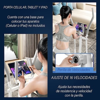Foto 6 | Elíptica Chic Fantasy QM-2202 color Blanco de 16 Velocidades