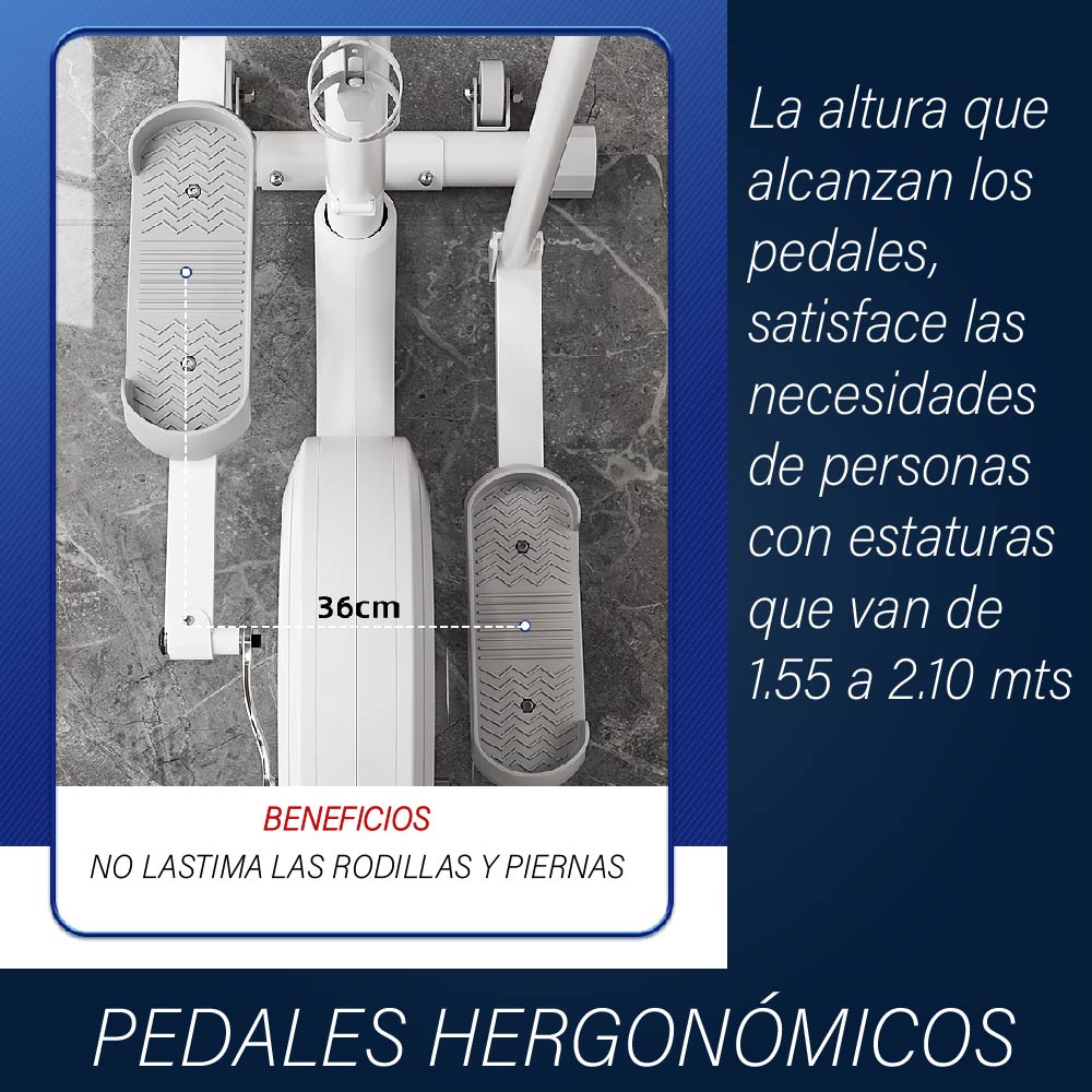 Foto 7 | Elíptica Chic Fantasy QM-2202 color Blanco de 16 Velocidades