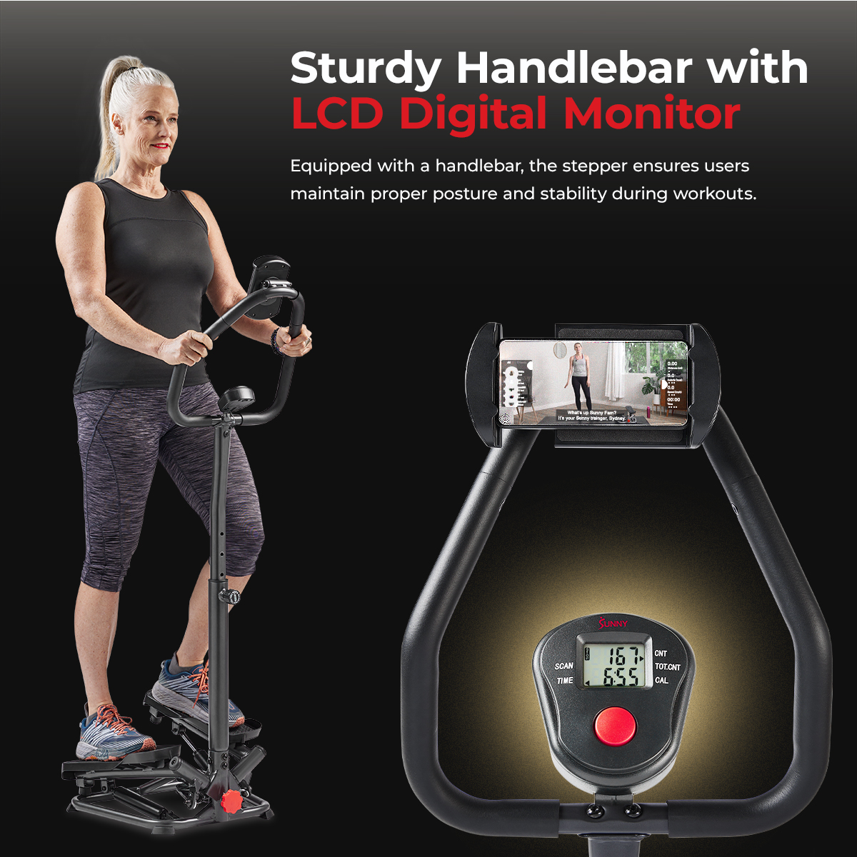 Foto 7 pulgar | Escaladora Stepper Inteligente Sunny Health & Fitness