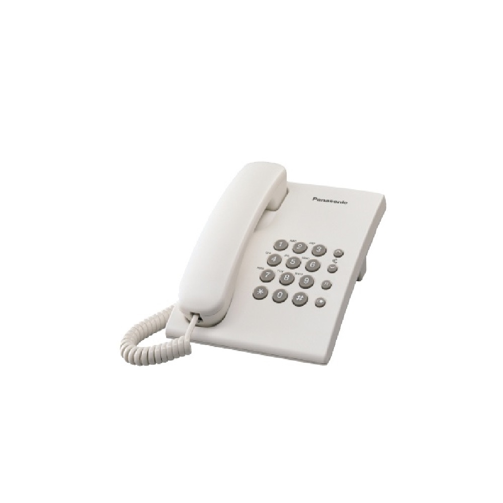 Teléfono Fijo Panasonic Kx-ts500mew color Blanco