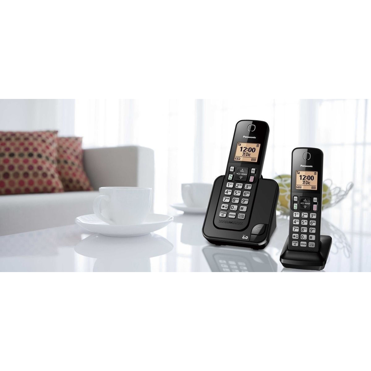 Foto 6 pulgar | Teléfono Inalámbrico Panasonic Kx-tgc352 color Negro con 1 Extensión e Identificador de Llamadas