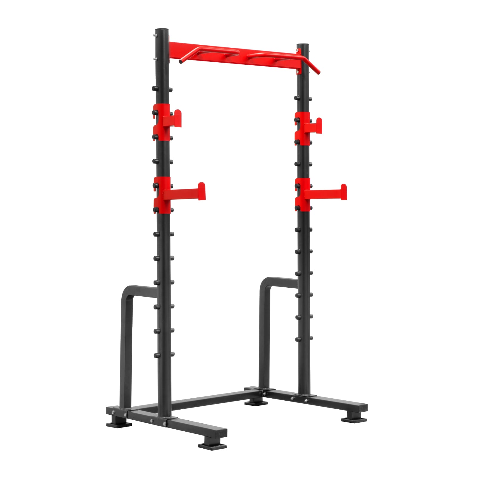 Torre De Gimnasio Altera Sqtnb Multifuncional Ajustable color Negro con Rojo $5,999