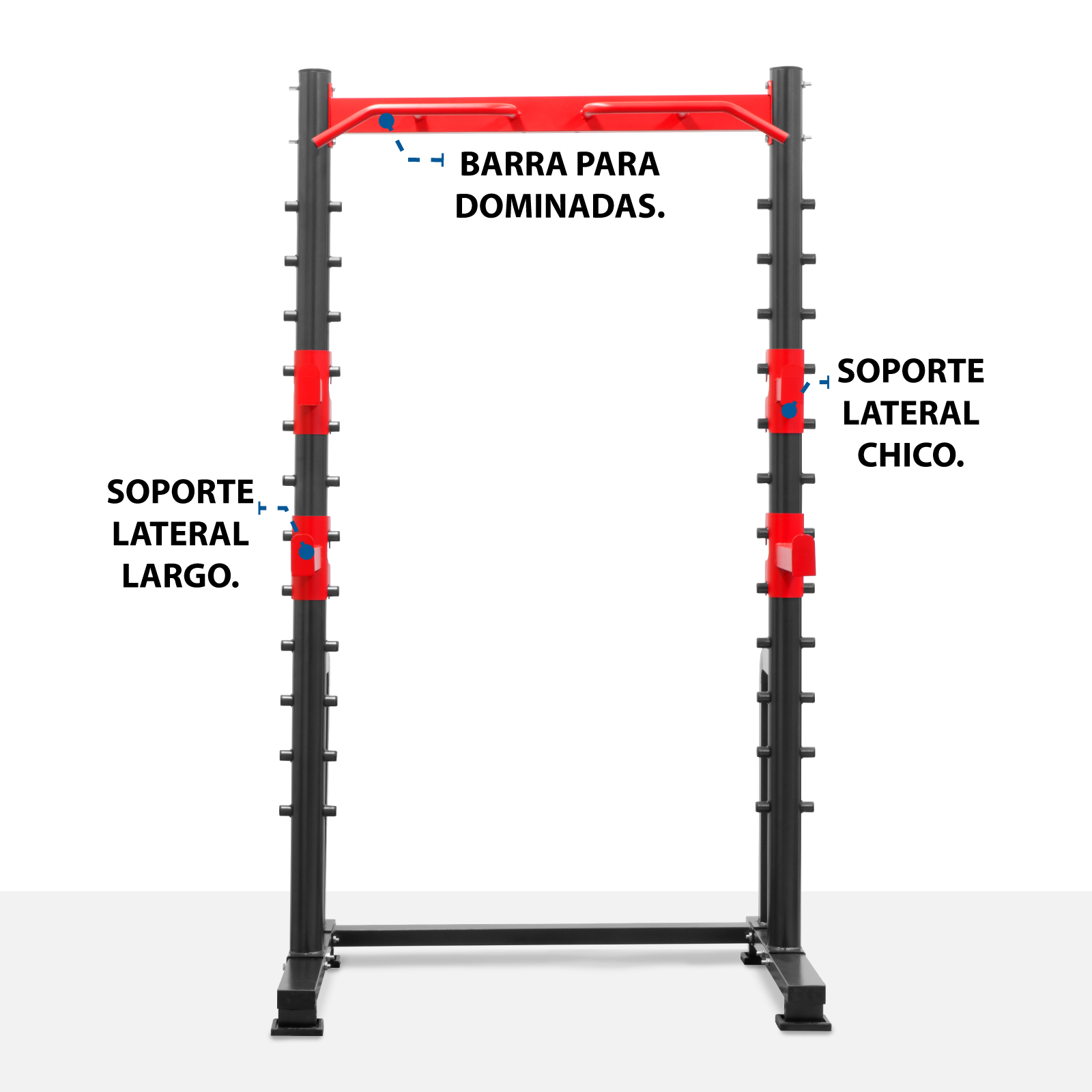 Foto 4 pulgar | Torre De Gimnasio Altera Sqtnb Multifuncional Ajustable color Negro con Rojo