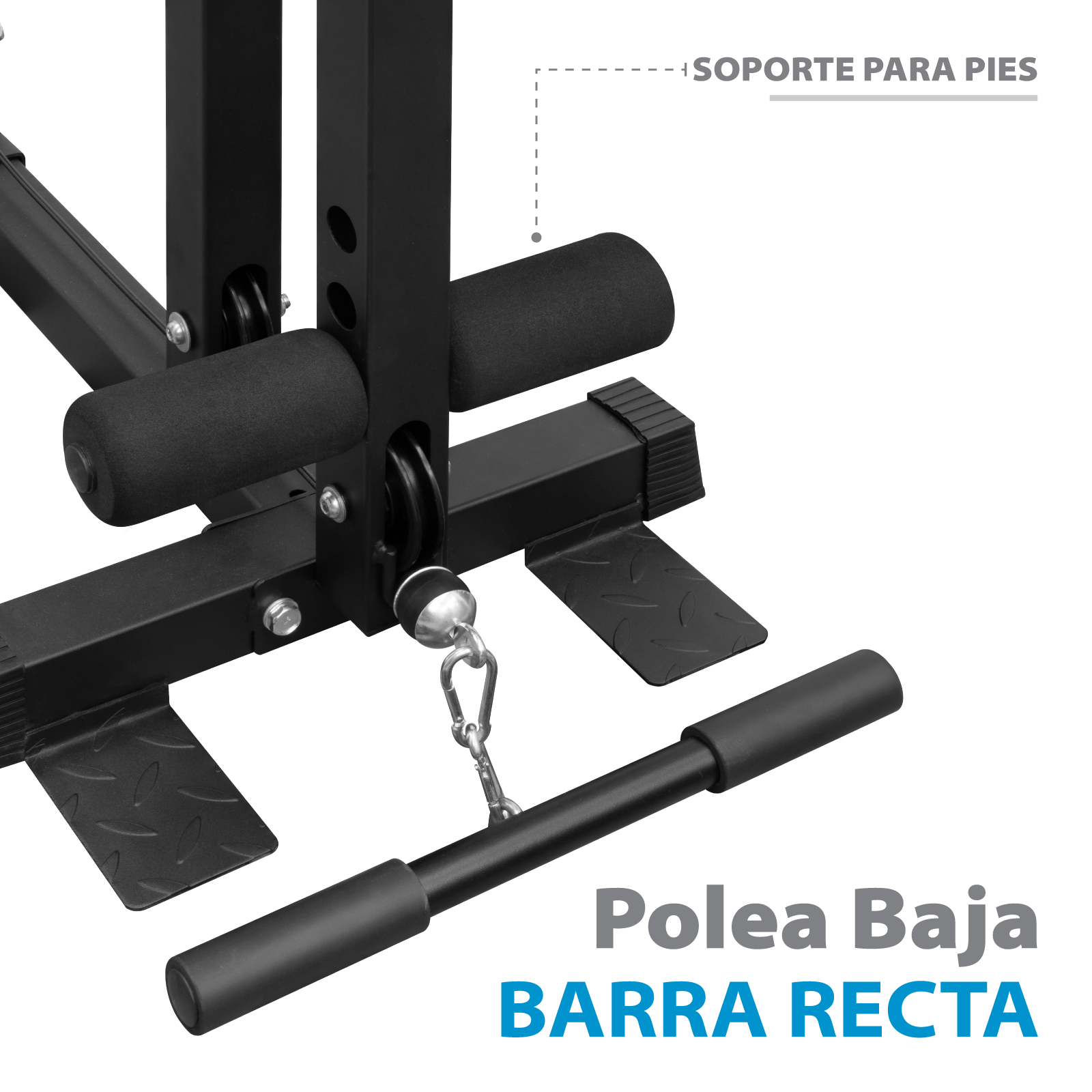 Foto 8 | Multiestación De Ejercicio  Maqmp Altera Jaula Gym Multifuncional C/ Peso Ajustable Color Negro