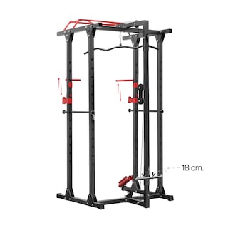 Foto 7 | Estación De Gimnasio Altera Sqtsm Jaula De Entrenamiento Multifuncional Ajustable Color Negro-rojo