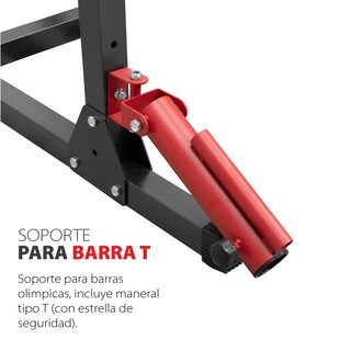 Foto 8 | Estación De Gimnasio Altera Sqtsm Jaula De Entrenamiento Multifuncional Ajustable Color Negro-rojo