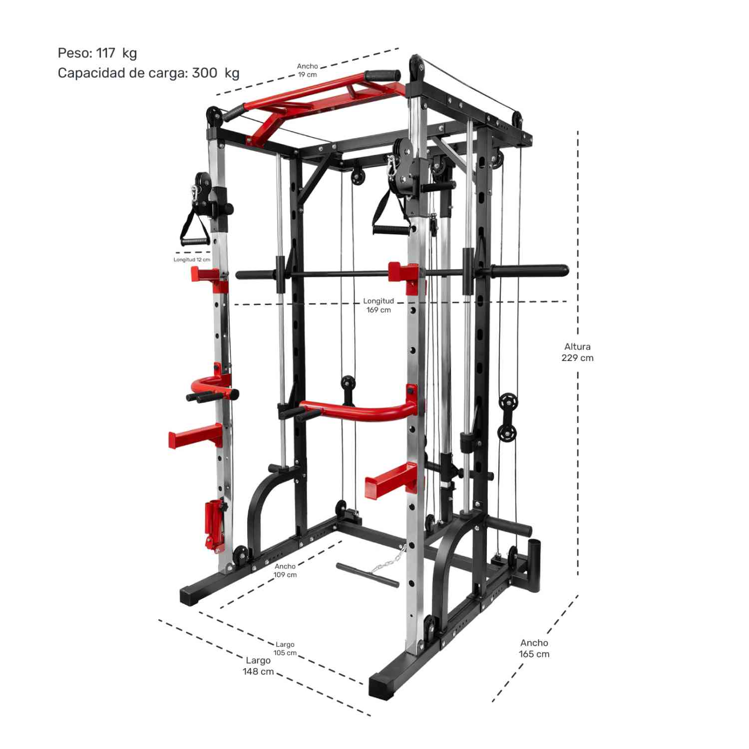 Foto 5 | Jaula Smith para Gimnasio Centurfit Multifuncional