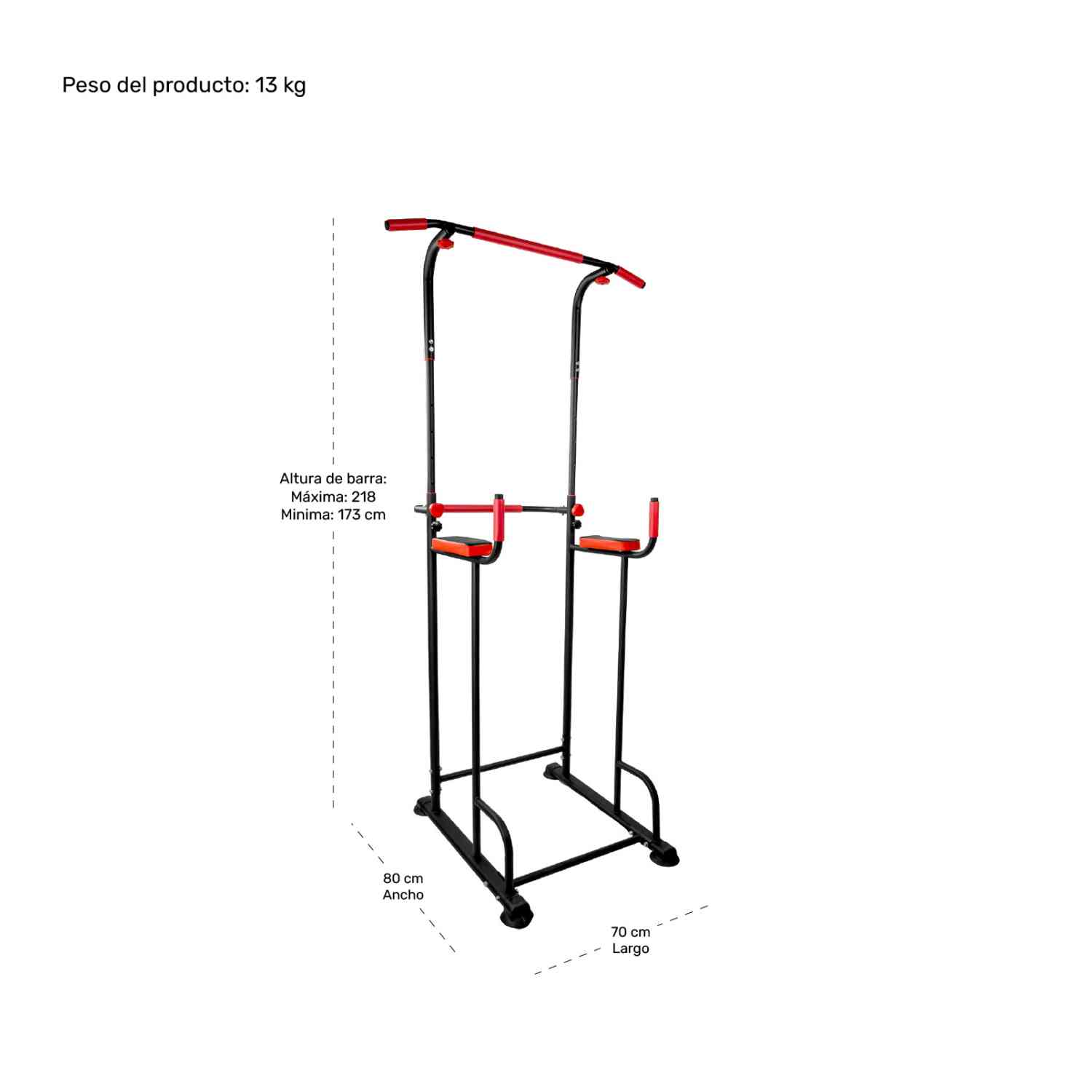 Foto 8 | Torre Multifuncional Centurfit Abdominales Dominadas Power Rack