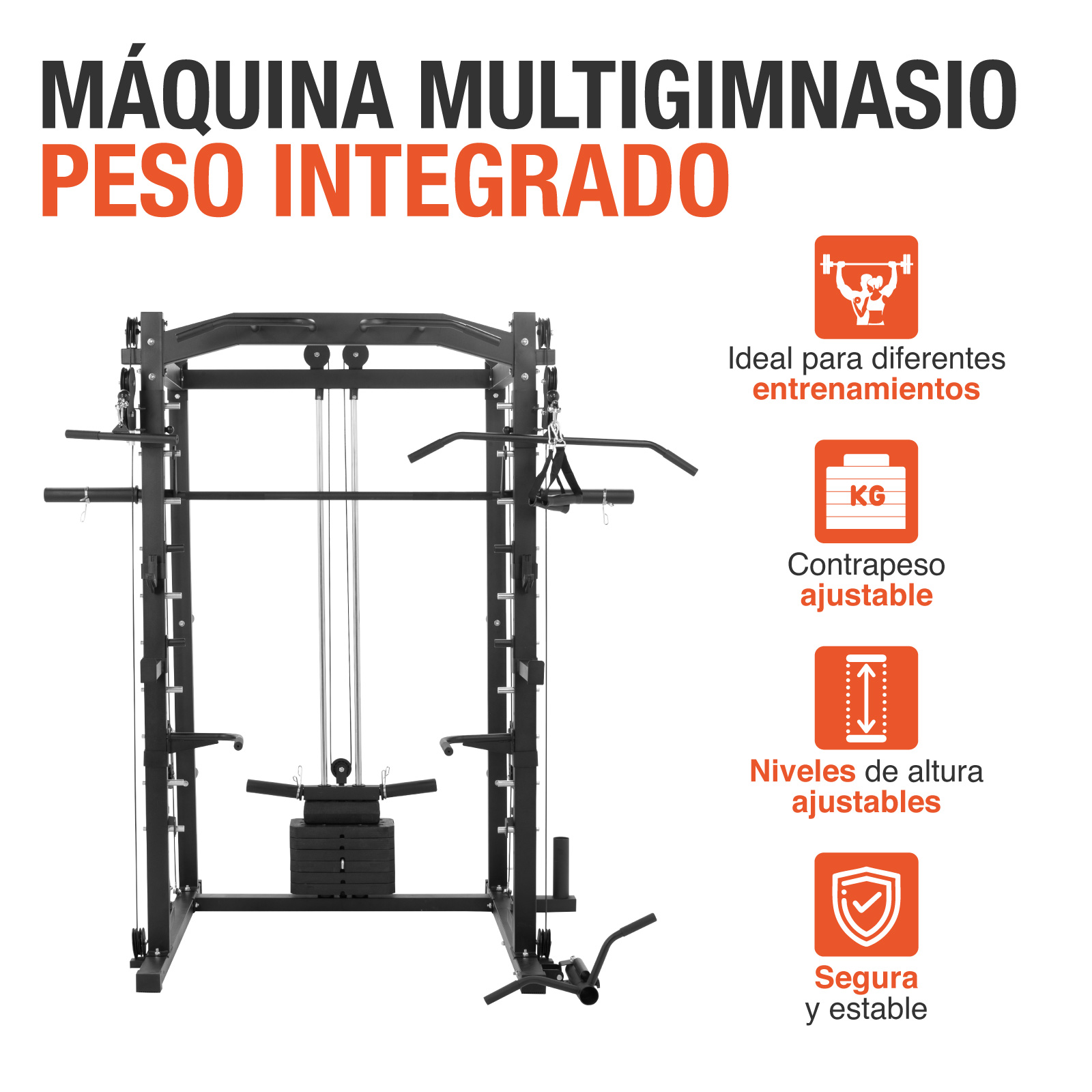Foto 3 pulgar | Jaula Smith Altera Gimnasio Multifuncional Peso Integrado