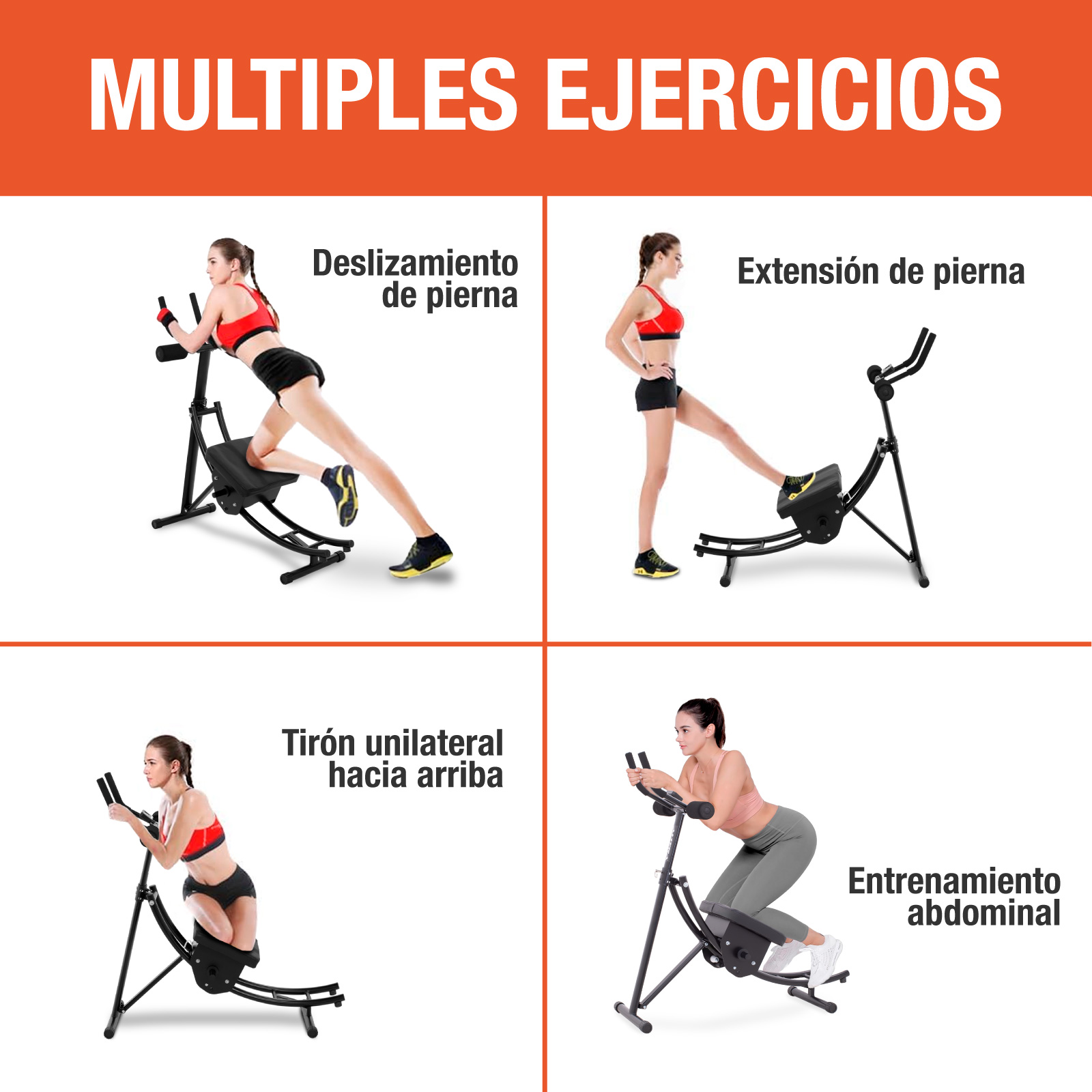 Foto 8 pulgar | Aparato Para Abdominales Altera Riel Ejercitador Plegable