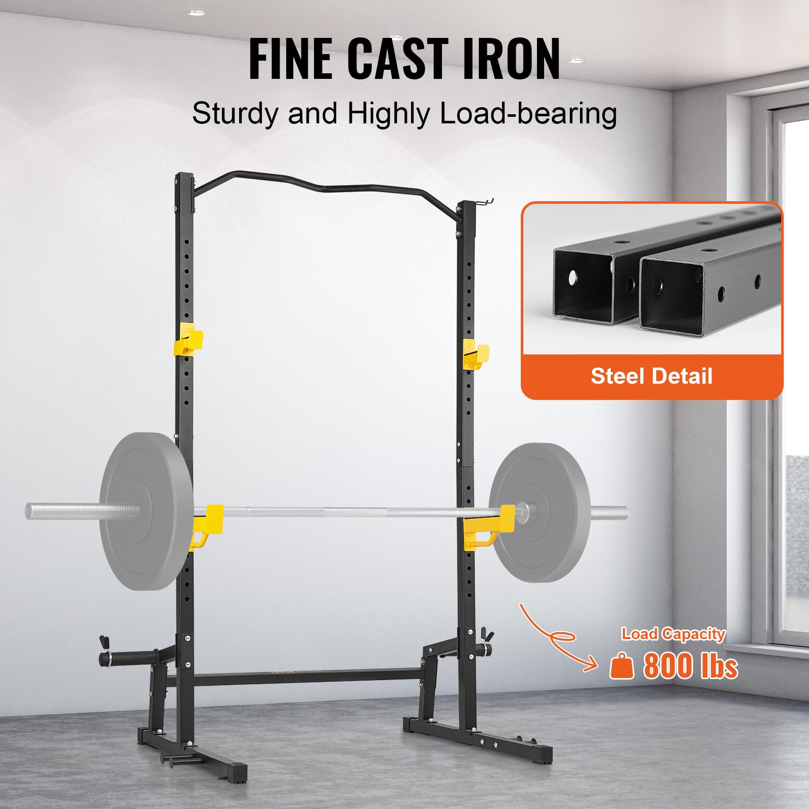 Foto 5 pulgar | Power Rack Vevor Multifuncional Con Barra Desplegable Y Almacenamiento - Venta Internacional.