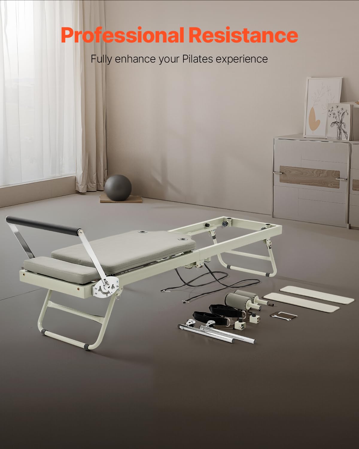 Foto 4 pulgar | Pilates Reformer Vevor Plegable Para Casa, Gimnasio, Estudio, 180 Kg - Venta Internacional.