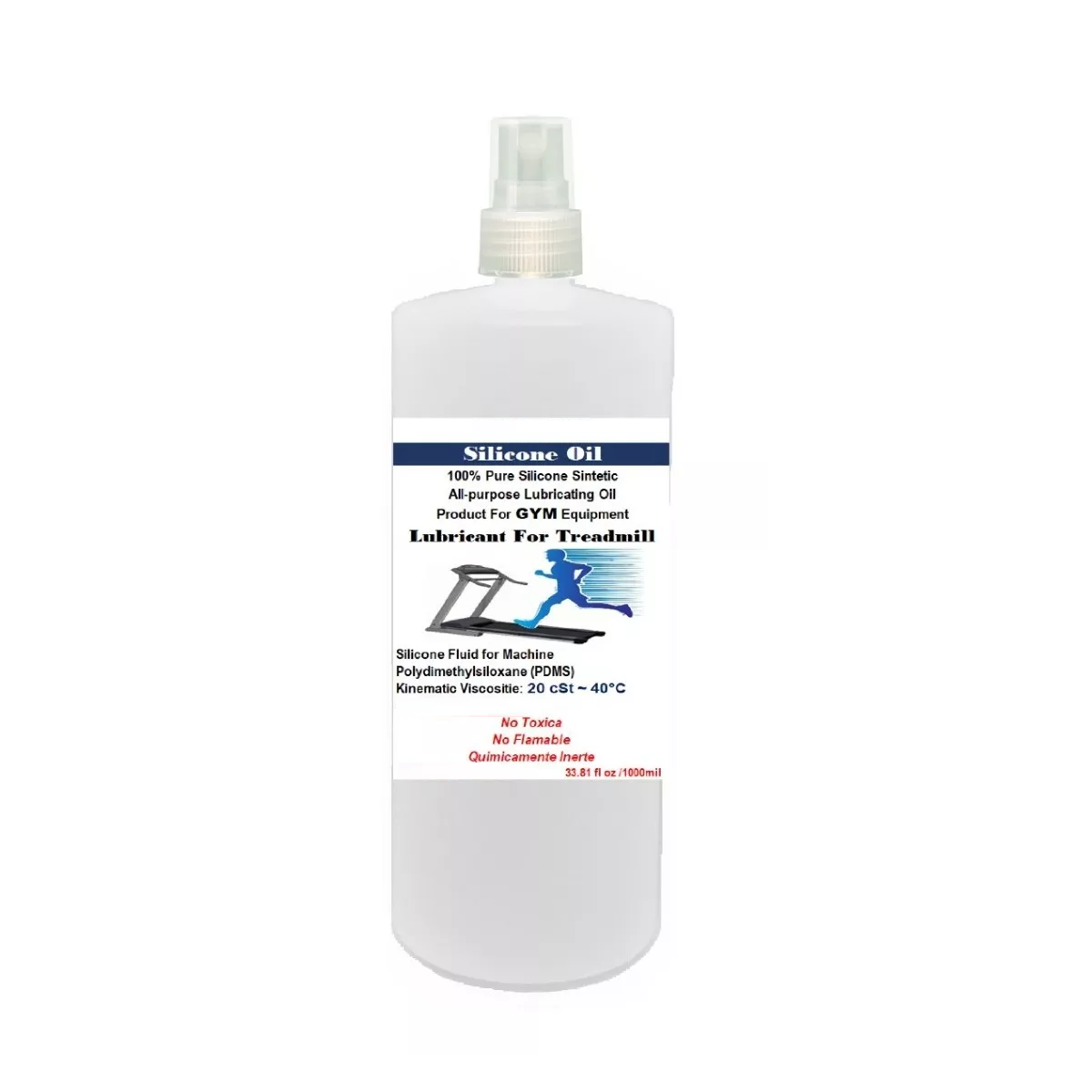 Lubricante De Silicon Para Caminadora 1 Litro  Eo Safe Imports Esi-9391 Transparente