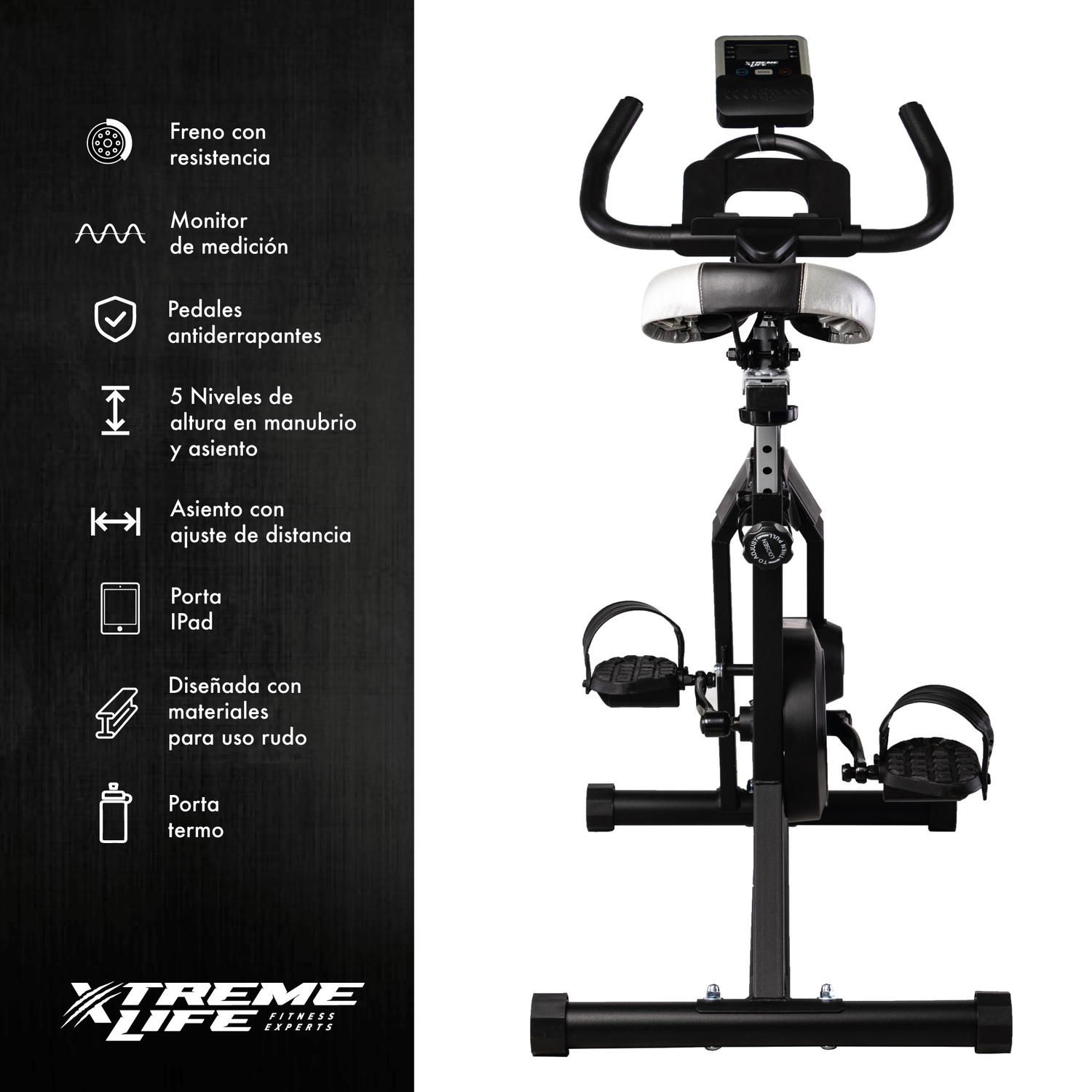 Foto 3 pulgar | Bicicleta Spinning XTREME LIFE DPBS08 color Azul 8 KG Bicicleta Fija Estática Indoor