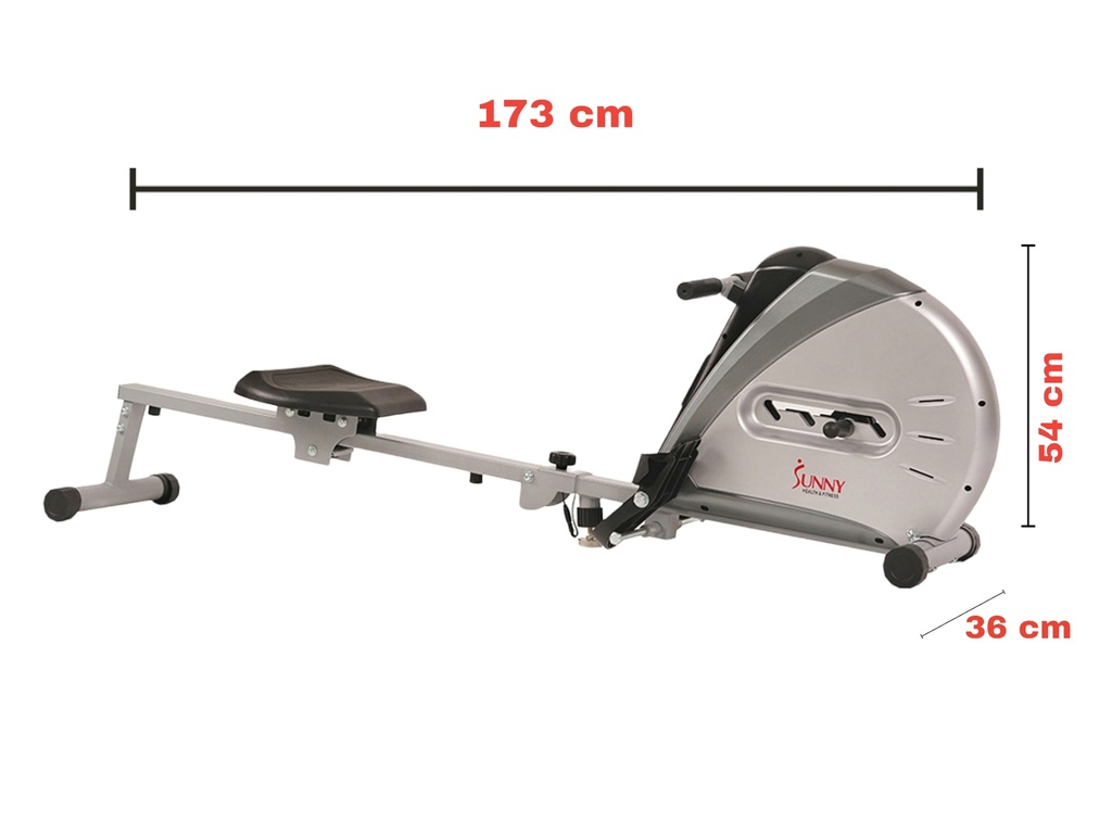 Foto 7 | Maquina de Remo con Cordón Elástico Sunny Health & Fitness  Bungee Resistance Rower