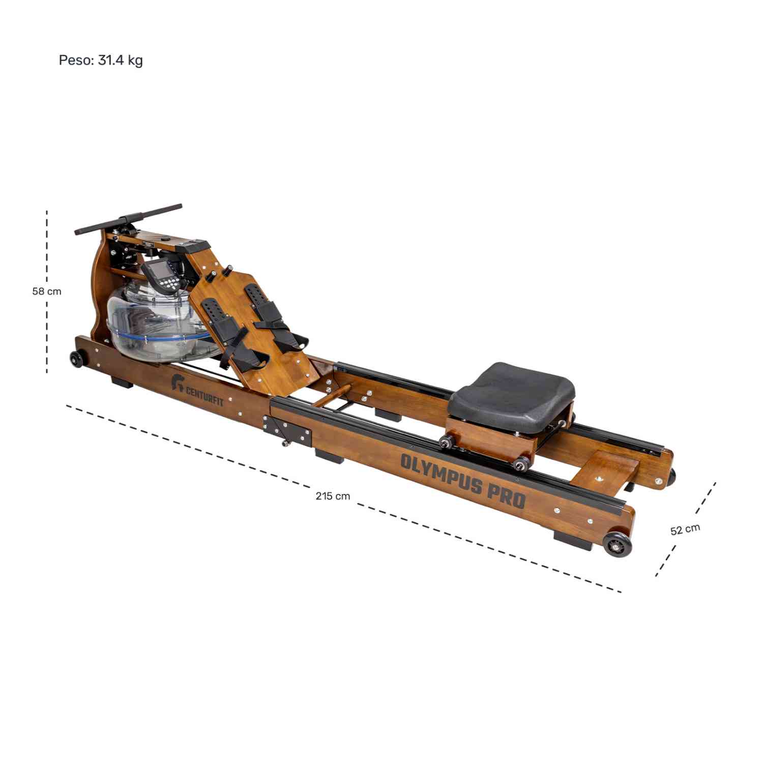 Foto 7 | Remadora de Agua Centurfit Plegable Display Profesional Indoor de Madera