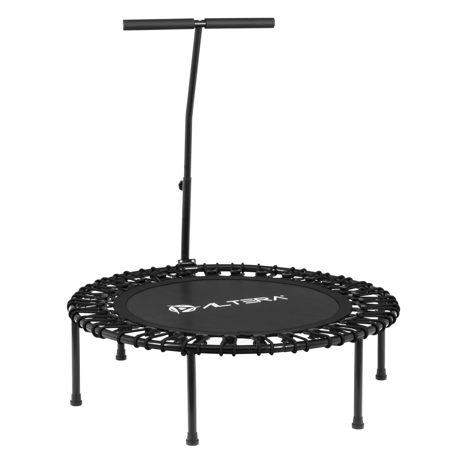 Trampolín Redondo Altera color Negro con Agarradera Fitness Jumping