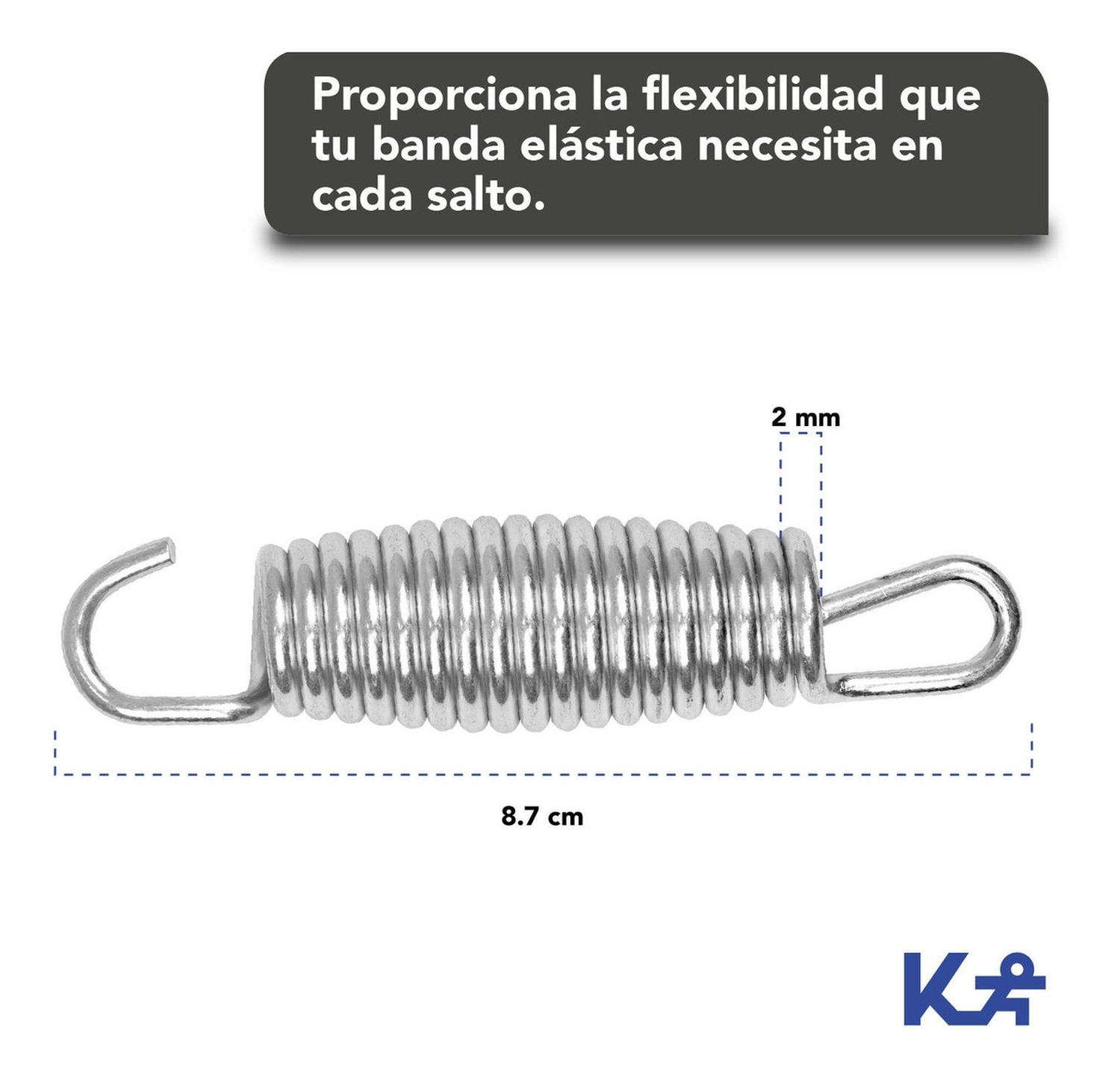 Foto 6 pulgar | 10 Resortes de Trampolín Fitness KingSports