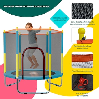 Foto 3 | Trampolín Little Monkey Azul Infantil