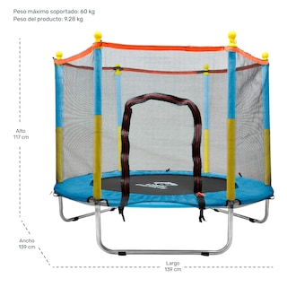 Foto 7 | Trampolín Little Monkey Azul Infantil