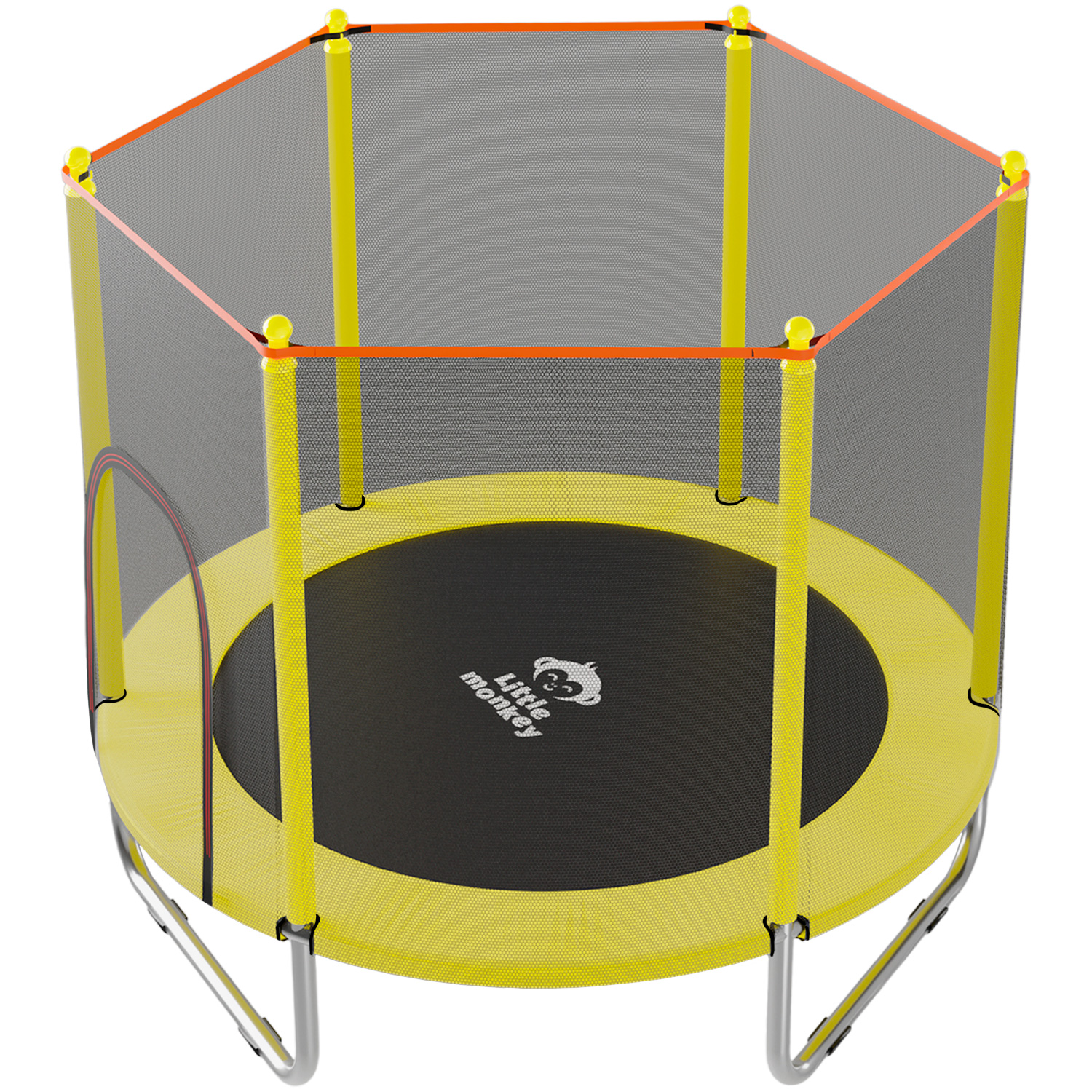 Foto 3 pulgar | Trampolín Little Monkey Amarillo Infantil