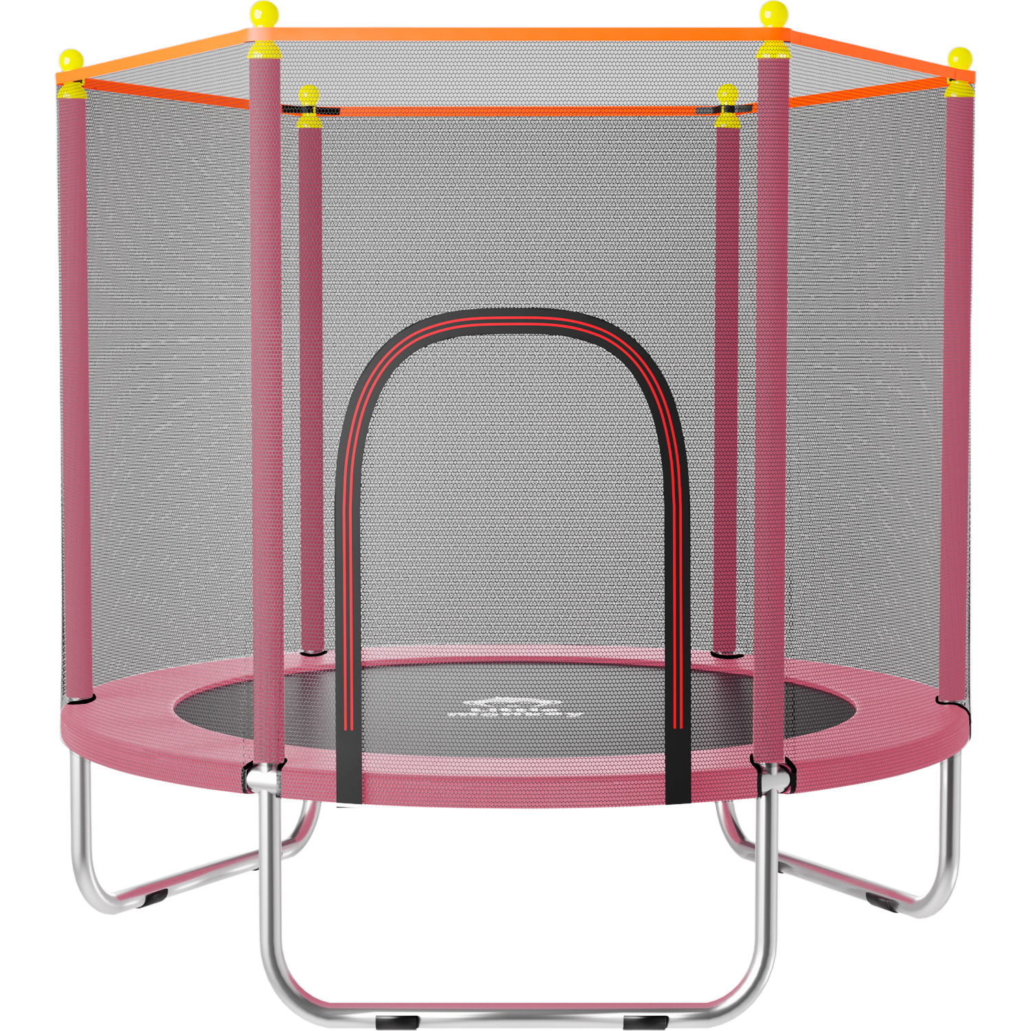 Foto 2 pulgar | Trampolín Little Monkey Rosa Infantil