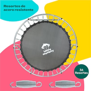 Foto 4 | Trampolín Little Monkey Rosa Infantil