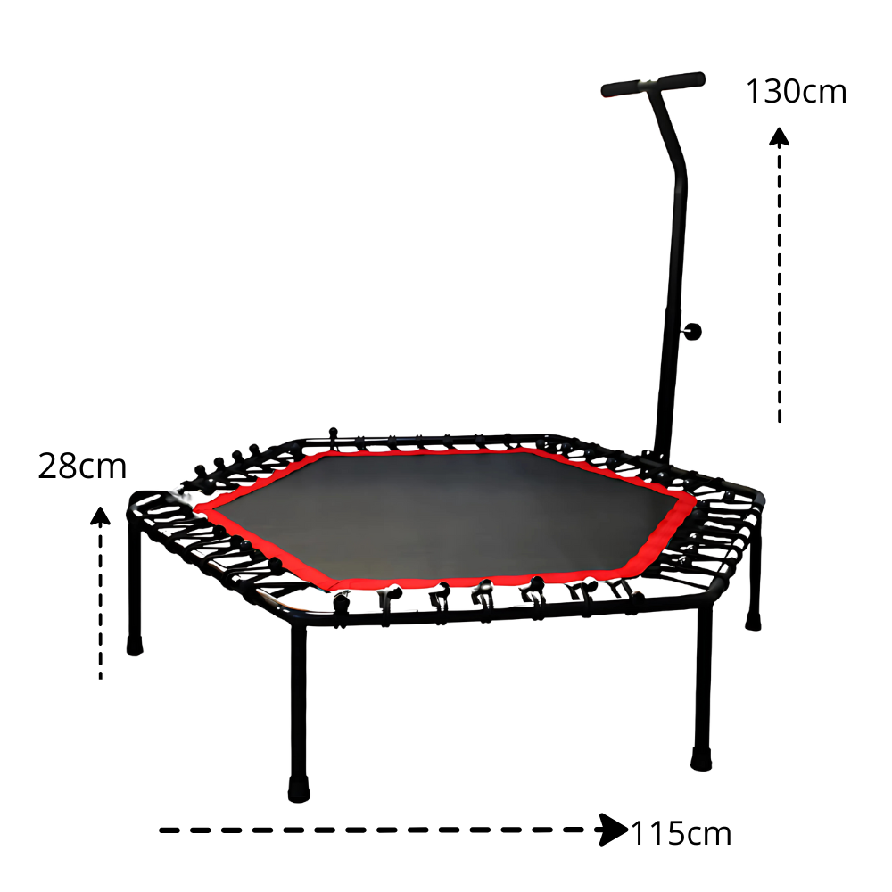 Foto 3 pulgar | Mini Trampolin Hexagonal con Soporte Jumping