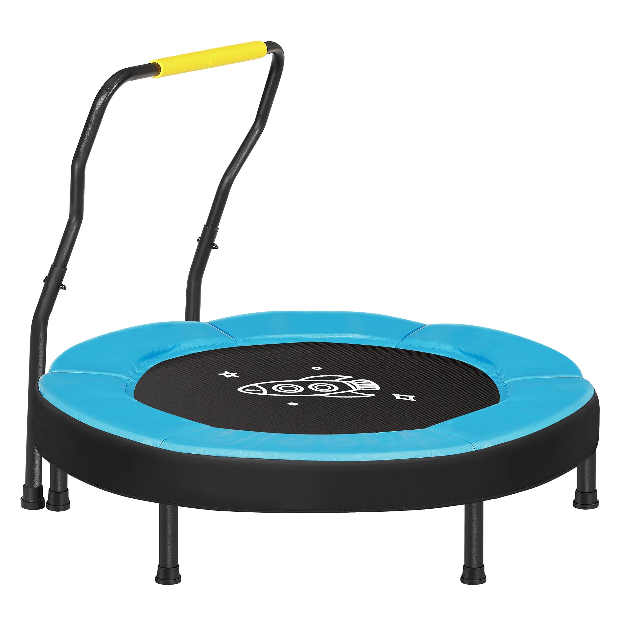 Trampolín Songmics Para Niños De 3 Pies Con Manillar Azul Ustr036q01 - Venta Internacional.