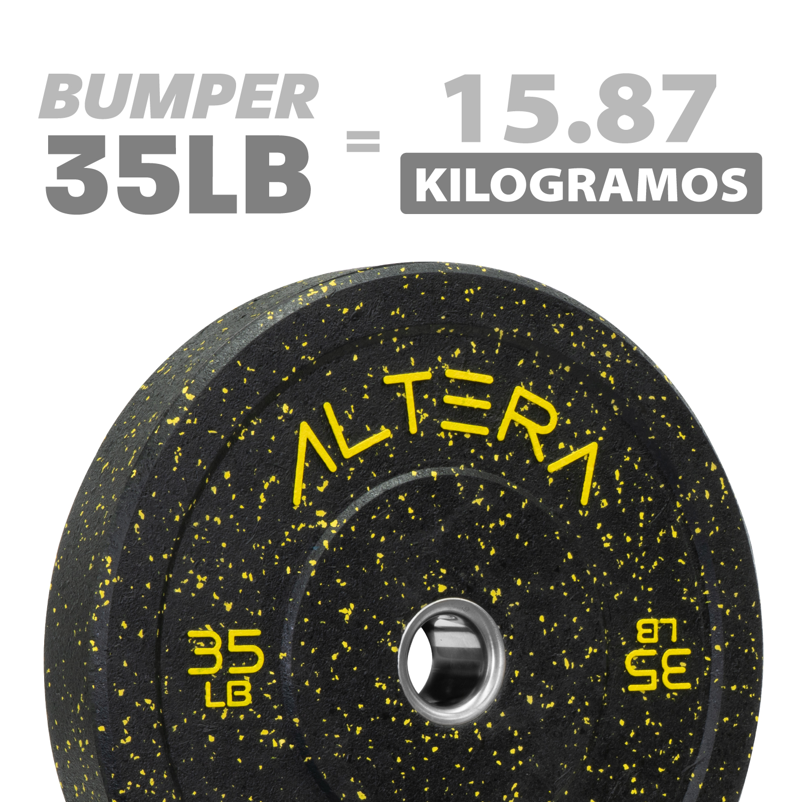 Foto 6 pulgar | Disco Bumper Altera BUMP-SD-35 color Amarillo 1 Pieza 35 Lb