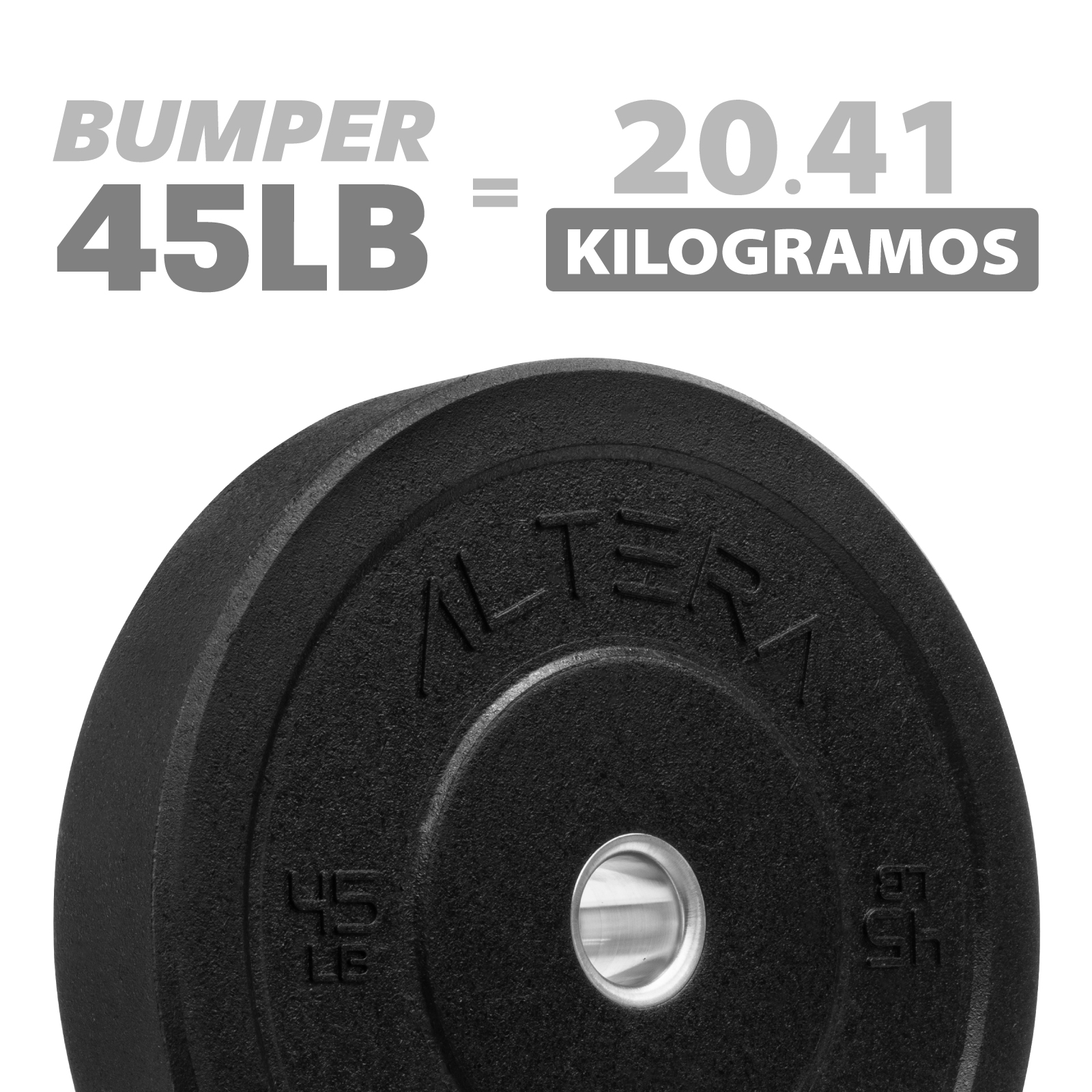 Foto 5 pulgar | Disco Bumper Altera BUMP-ND-45 color Negro 1 Pieza 45 Lb