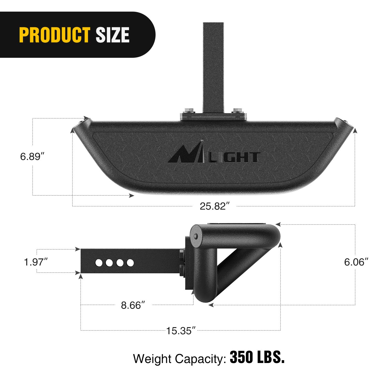 Foto 3 pulgar | Protector De Parachoques Trasero Hitch Step Nilight Mejorado - Venta Internacional.