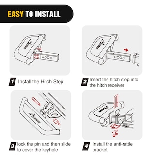 Foto 7 | Protector De Parachoques Trasero Hitch Step Nilight Mejorado - Venta Internacional.