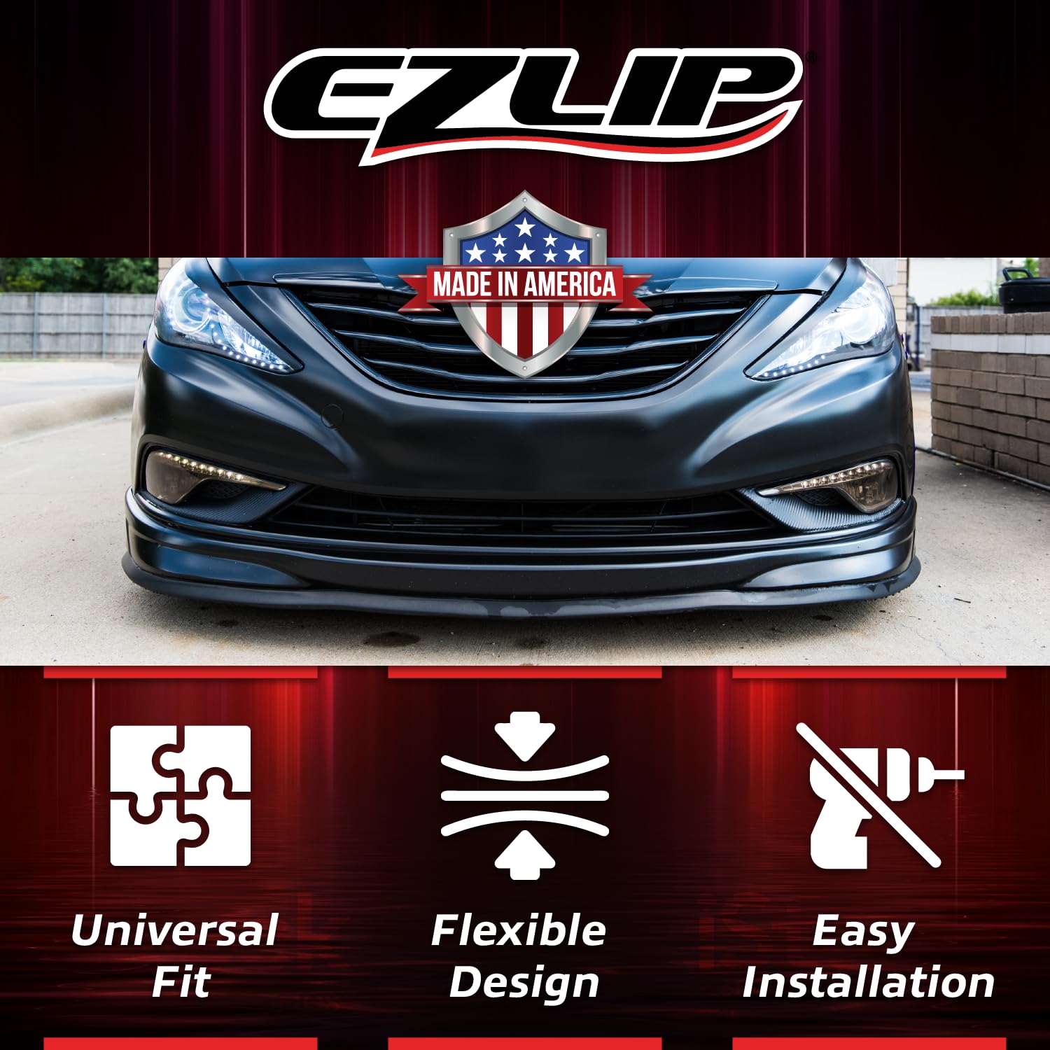 Foto 3 pulgar | Lip Spoiler Ez Lip Universal Fit De 2,54 Cm Para Parachoques - Venta Internacional.