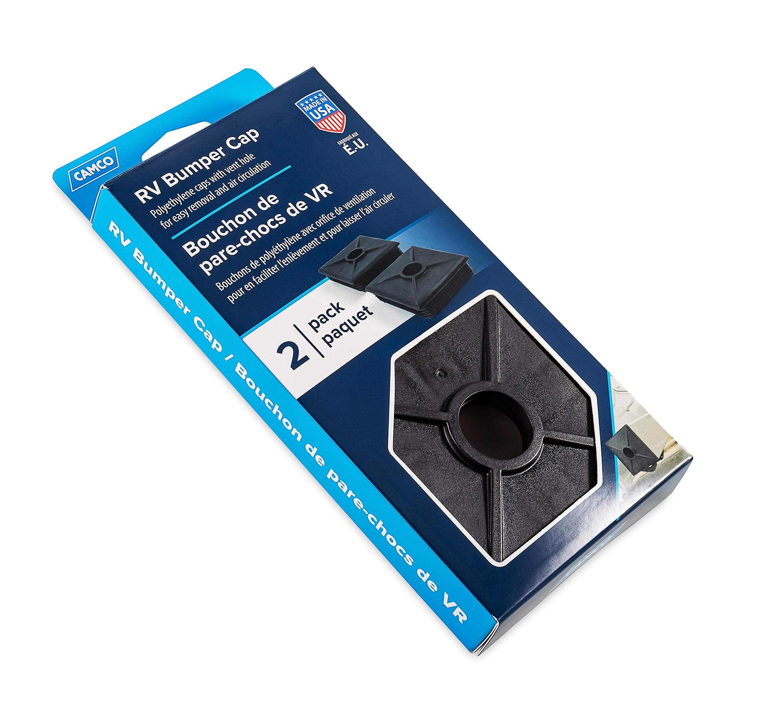Foto 4 | Tapones Para Parachoques Camco Rv De 4 Pulgadas, Fáciles De Quitar, Duraderos, Negros, Paquete De 2 - Venta Internaci