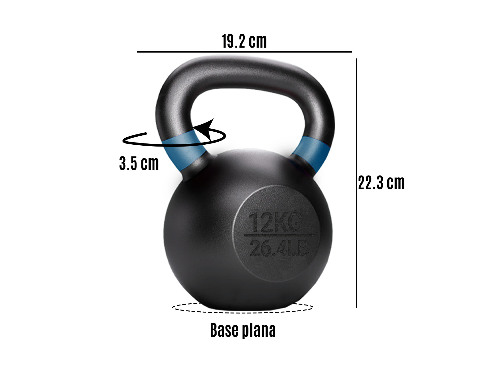 Foto 3 pulgar | Pesa Rusa Level Fitness de 12 kg