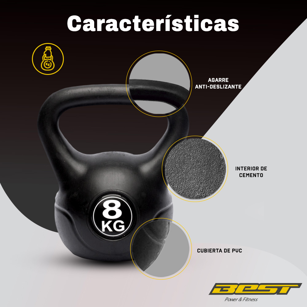 Foto 3 pulgar | Pesa Rusa Best Kettlebell 8kg Para Ejercicio En Casa