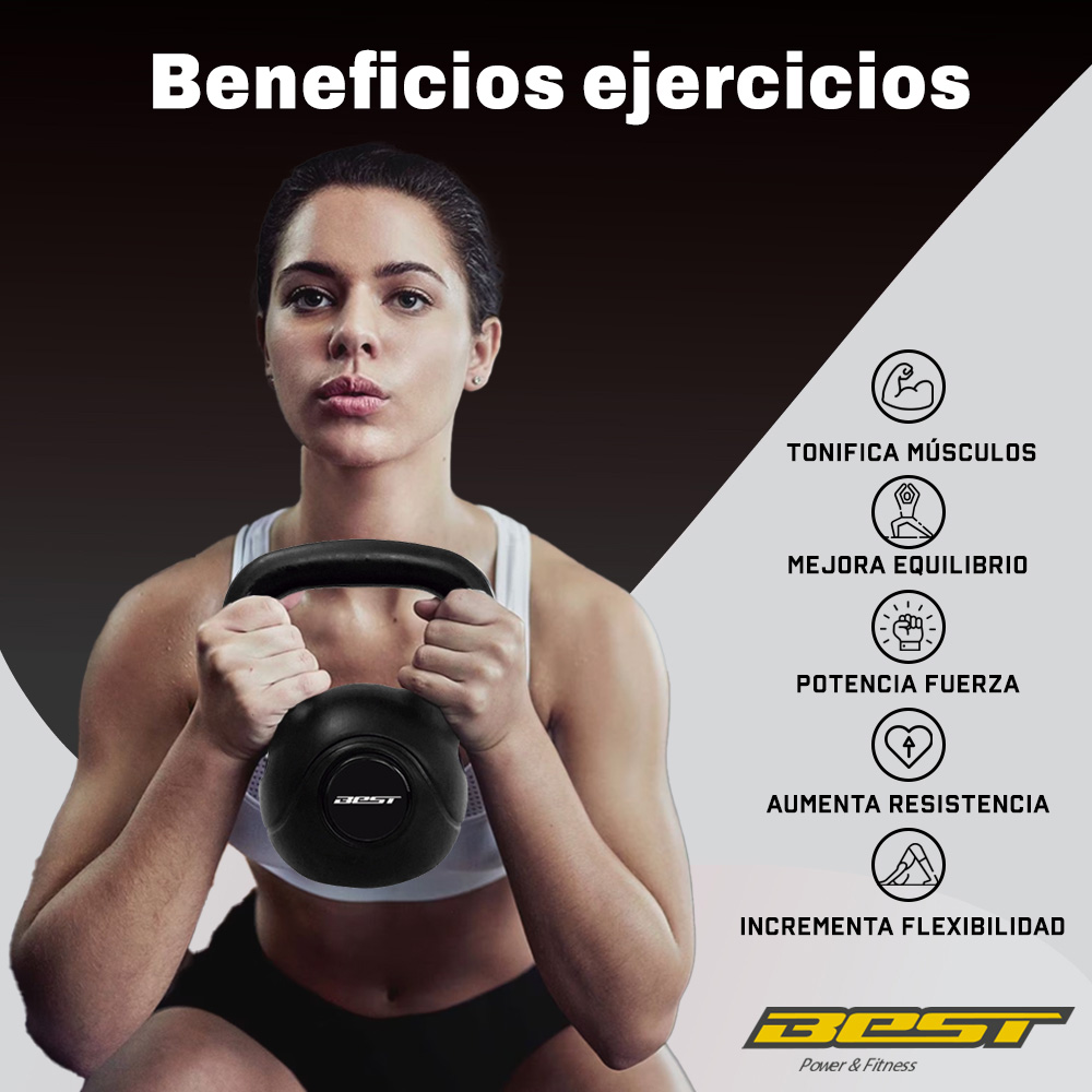 Foto 5 pulgar | Pesa Rusa Best Kettlebell 8kg Para Ejercicio En Casa