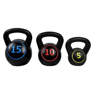 Foto 1 | Set Pesas Rusas Centurfit Kettlebel 5 10 15 lb Gym Fitness Crossfit 3 piezas