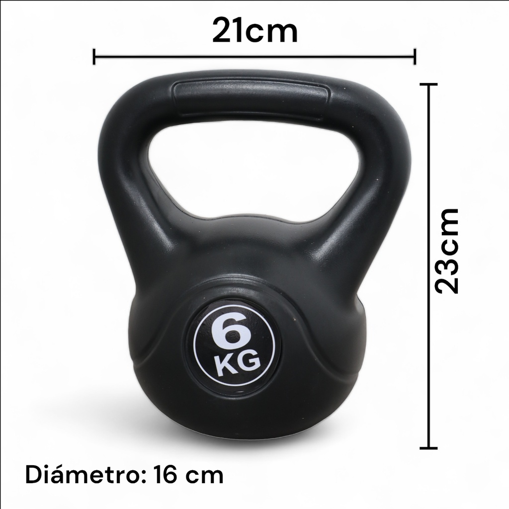 Foto 4 pulgar | Pesa Rusa Plástica Infinité Kettlebell 6 kg