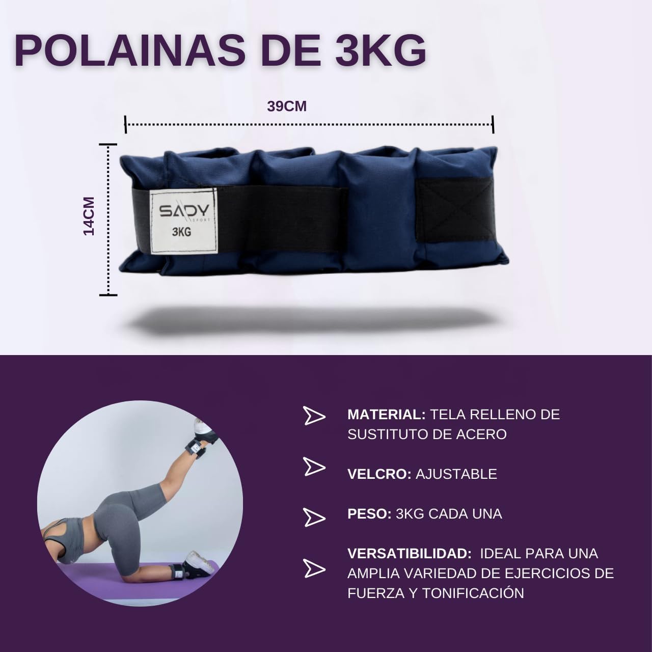 Foto 4 pulgar | Kit de Ejercicio en Casa Sady Sport