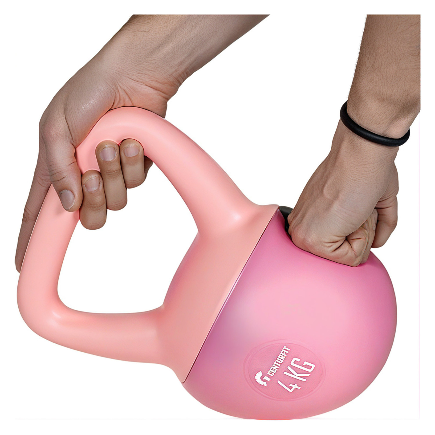 Foto 5 pulgar | Pesa Rusa Kettlebell 4kg 8.8lb Ejercicio Casa Hogar Fitness Rosa Centurfit