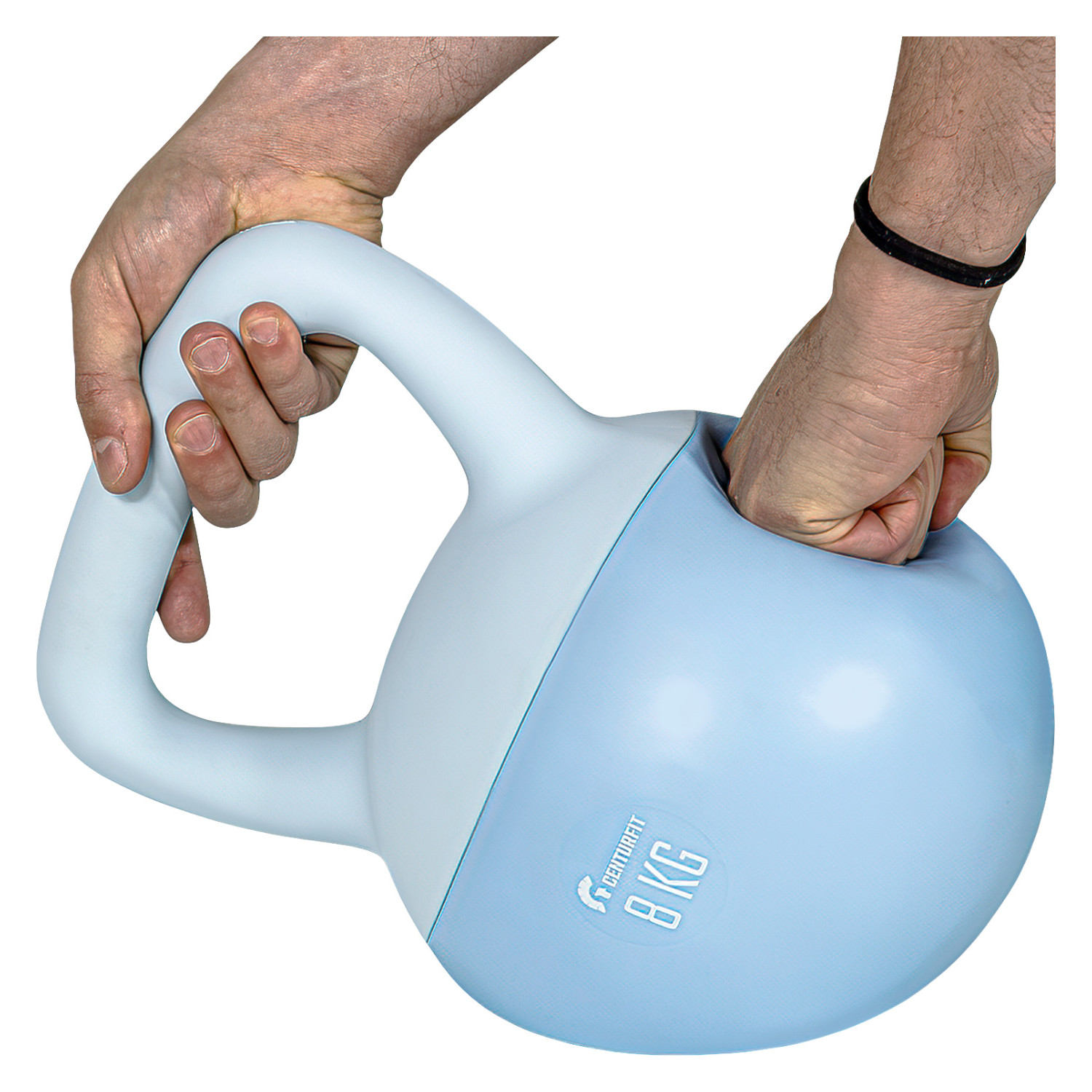 Foto 5 pulgar | Pesa Rusa Kettlebell 8kg 17.6lb Ejercicio Casa Hogar Fitness Azul Centurfit