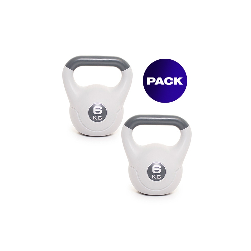 Kettlebell Russian Weak Pvc, Paquete De 6 Kg, 2 Unidades - Venta Internacional.