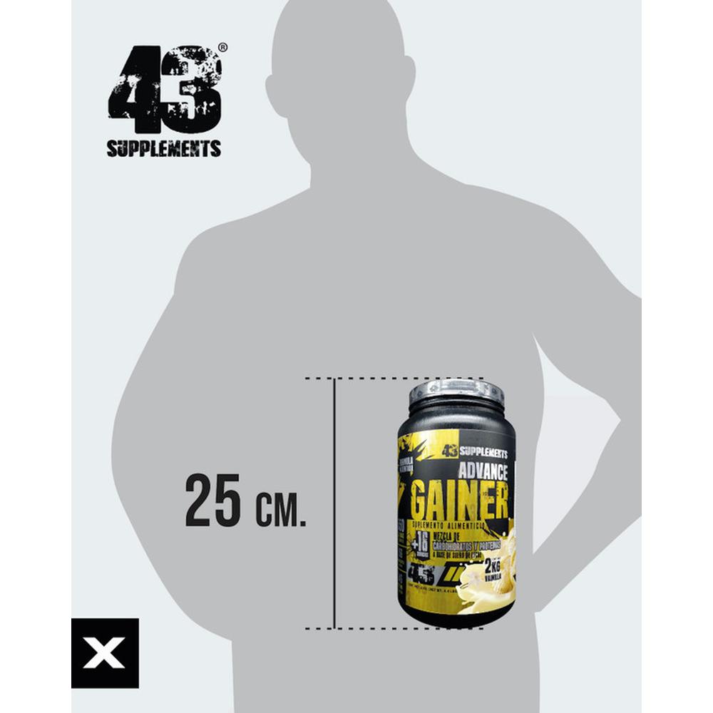 Foto 4 pulgar | Proteína Advance Gainer Ganador De Masa 43 Supplements 2 Kg