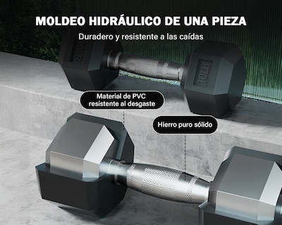 Foto 4 | Mancuernas 10 Lbs 2 Piezas